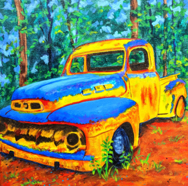 Yellow 52 Ford